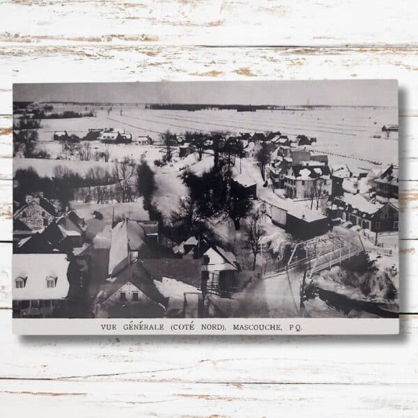 Vue sur le village de Mascouche. Cartes postales du Mascouche d'autrefois.