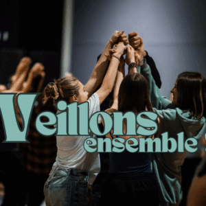 Visuel de la soirée de danse traditionnelle Veillons ensemble.