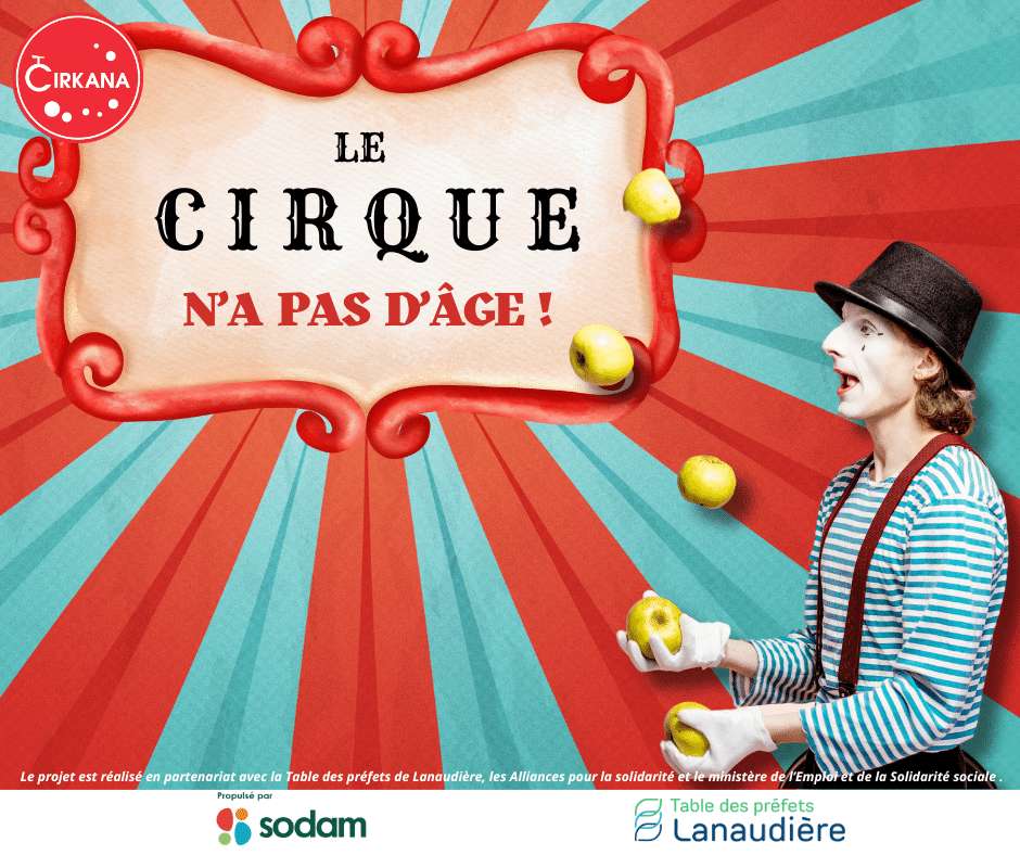Visuel officiel du projet Le cirque n'a pas d'âge